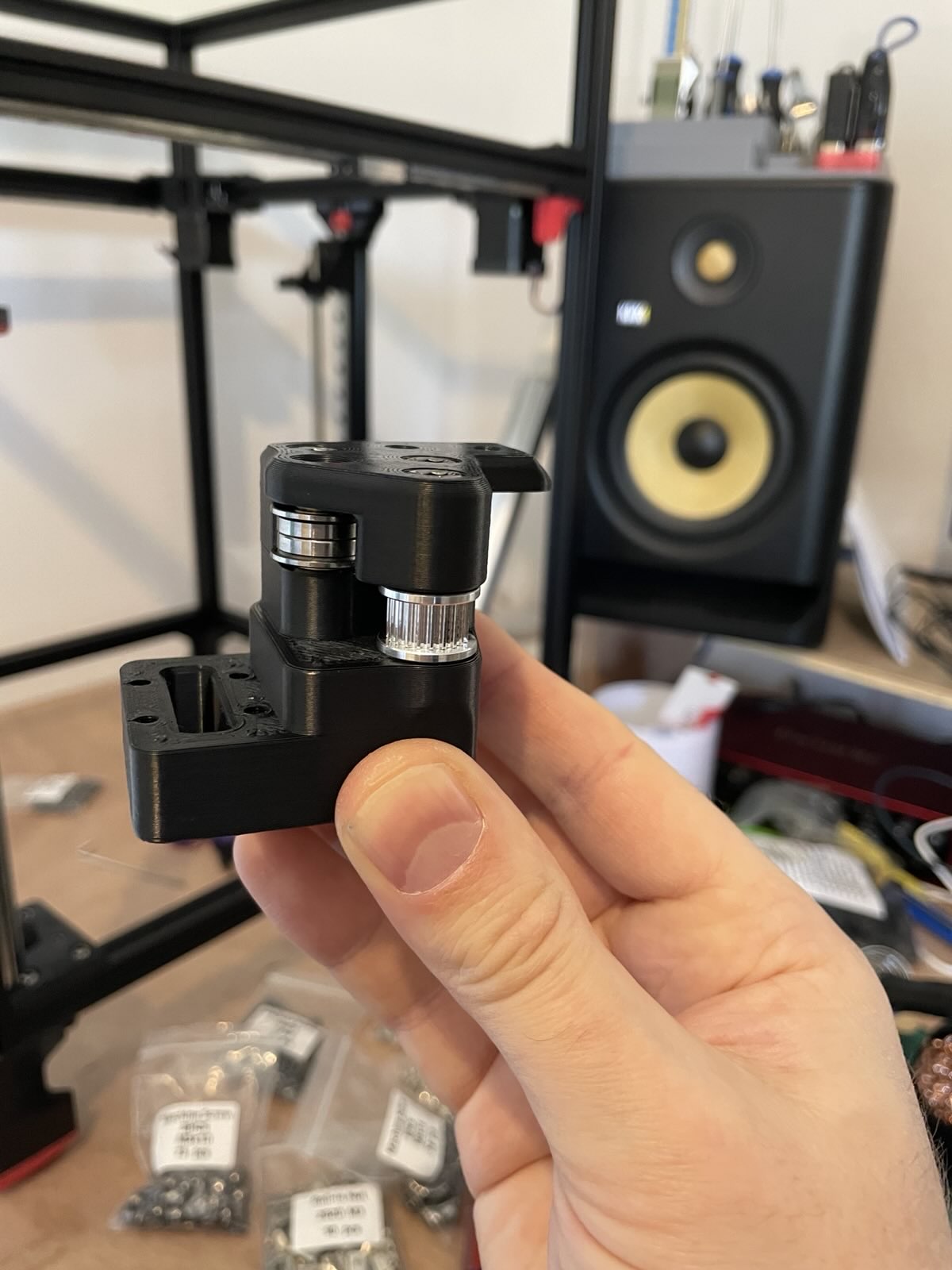 assembled X-gantry idler