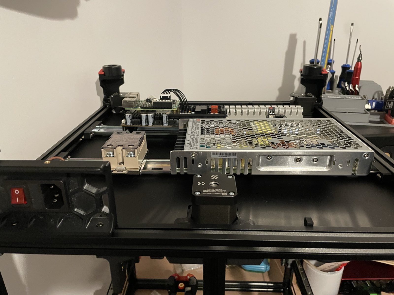 unwired Voron Trident electronics bay